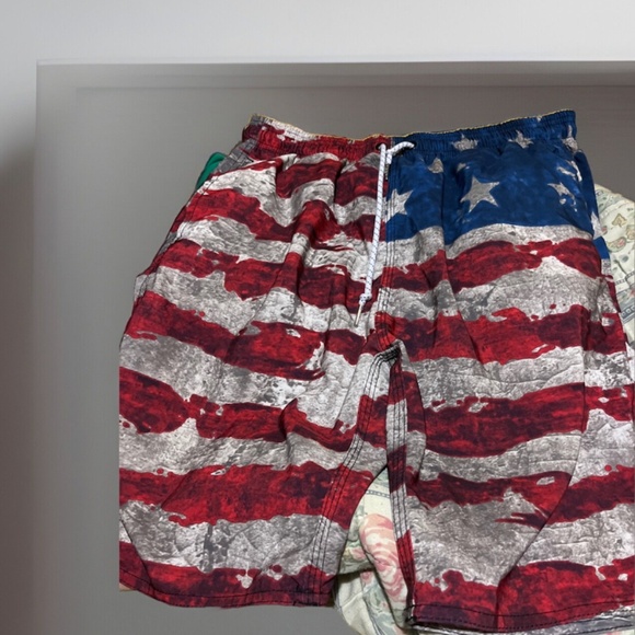 USA Flag Board Shorts Men's America Stars Stripes